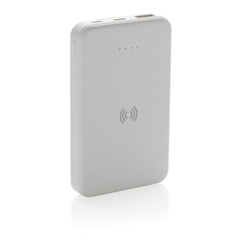 Batería inalámbrica 5W plástico RCS reciclado 5.000 mAh blanco | sin montaje de publicidad | no disponible | no disponible