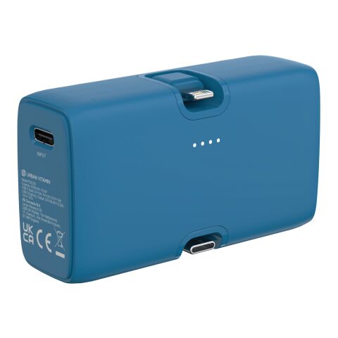 Powerbank Urban Vitamin Los Angeles plástico reciclado RCS azul | sin montaje de publicidad | no disponible | no disponible