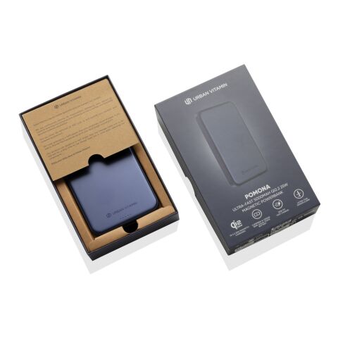 Powerbank magnética Urban Vitamin Pomona 5000 mAh Qi2.2 25W azul | sin montaje de publicidad | no disponible | no disponible