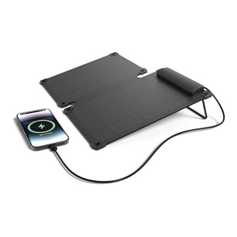 Panel solar portátil de plástico Solarpulse 10W negro | sin montaje de publicidad | no disponible | no disponible