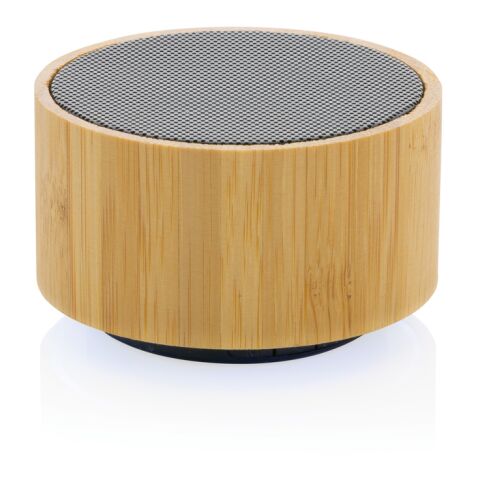 Altavoz inalámbrico FSC® bambú y RCS 3W negro | sin montaje de publicidad | no disponible | no disponible