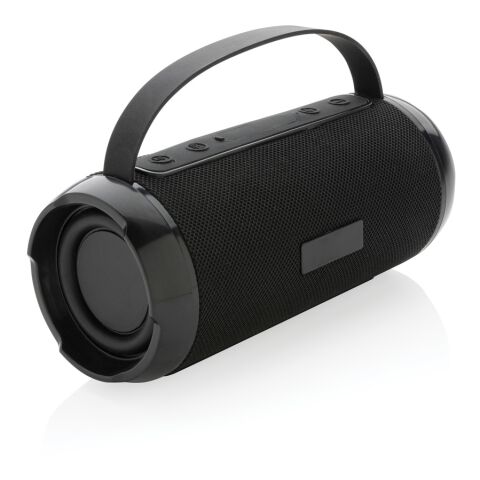 Altavoz impermeable 6W Soundboom de plástico reciclado RCS negro | sin montaje de publicidad | no disponible | no disponible