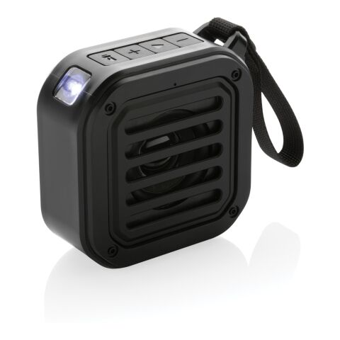 Altavoz solar inalámbrico 3W sunwave plástico reciclado RCS negro | sin montaje de publicidad | no disponible | no disponible