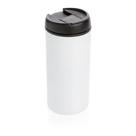 Taza Metro RCS de acero inoxidable reciclado blanco | sin montaje de publicidad | no disponible | no disponible