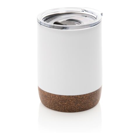 Taza pequeña de corcho al vacío blanco | sin montaje de publicidad | no disponible | no disponible | no disponible