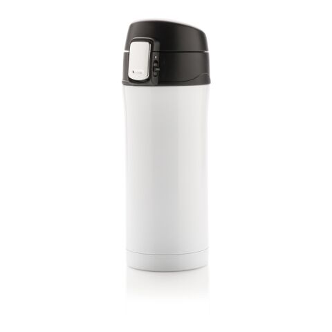 Taza al vacío de acero inoxidable reciclado RCS blanco | sin montaje de publicidad | no disponible | no disponible