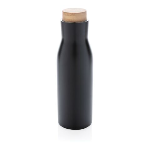 Botella Clima al vacío antigoteo con tapa de acero negro | sin montaje de publicidad | no disponible | no disponible