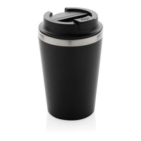 Taza de doble pared reciclado RCS Java 350 ml negro | sin montaje de publicidad | no disponible | no disponible