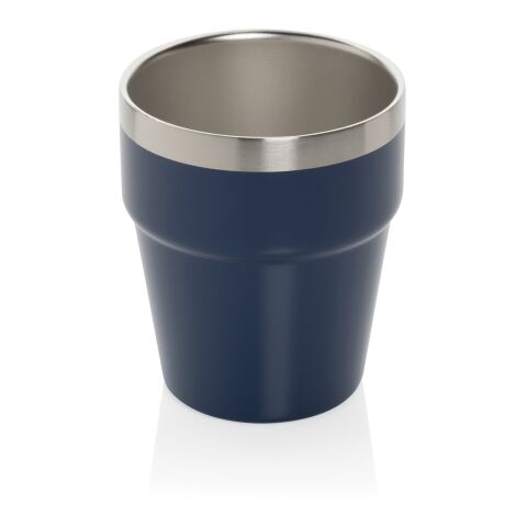 Taza de café Clark RCS doble pared 300 ml azul marino | sin montaje de publicidad | no disponible | no disponible