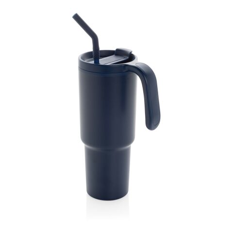 Vaso de acero reciclado certificado Graphic 360 RCS 900ml azul marino | sin montaje de publicidad | no disponible | no disponible