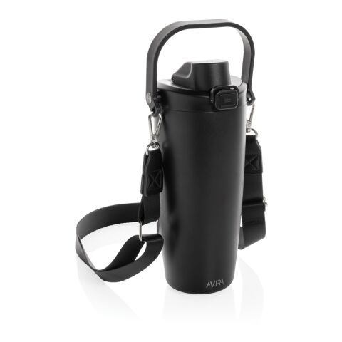 Taza con cierre Avira Ayala RCS Re-steel Duosip negro | sin montaje de publicidad | no disponible | no disponible