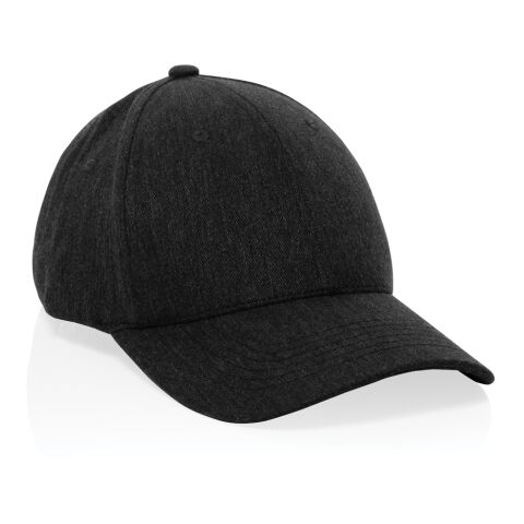 Gorra 6 paneles tejido jaspeado reciclado Milo AWARE™200 gr negro | sin montaje de publicidad | no disponible | no disponible | no disponible