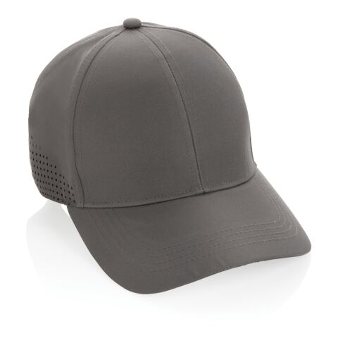 Gorra deportiva Impact AWARE™ RPET de 6 paneles gris | sin montaje de publicidad | no disponible | no disponible | no disponible