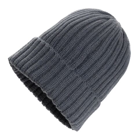Gorro Kennedi AWARE™ Polylana® con canalé grande gris | sin montaje de publicidad | no disponible | no disponible | no disponible