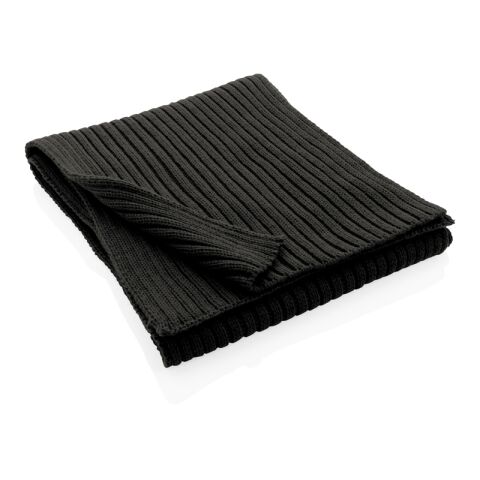 Bufanda de punto Impact AWARE™ Polylana® 180x25cm negro | sin montaje de publicidad | no disponible | no disponible | no disponible