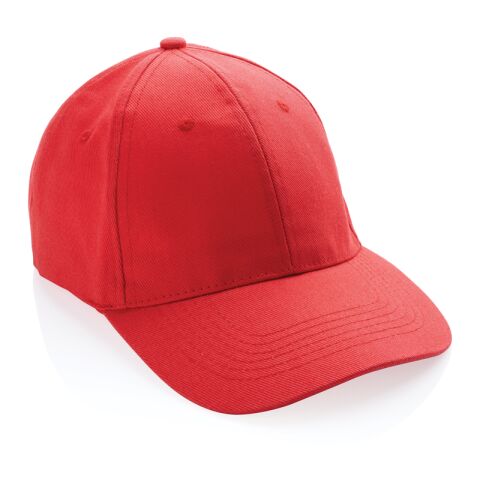 Gorra Impact 6 paneles 280gr de algodón reciclado Rojo Delicioso | sin montaje de publicidad | no disponible | no disponible | no disponible