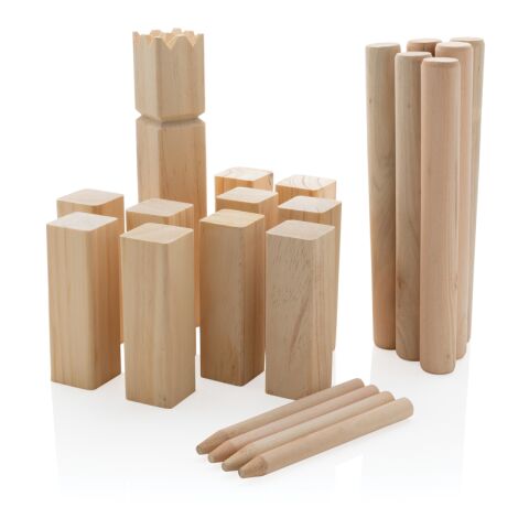 Juego kubb de madera marron | sin montaje de publicidad | no disponible | no disponible