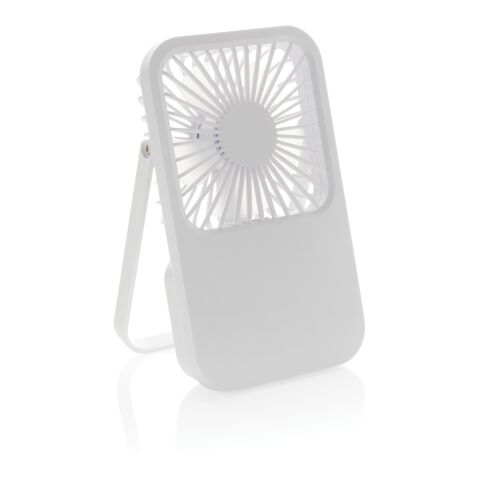 Ventilador escritorio recargable plástico reciclado Aervina Blanco | sin montaje de publicidad | no disponible | no disponible