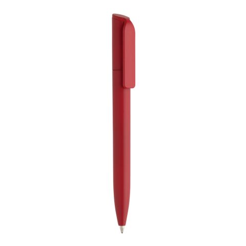 Mini bolígrafo ABS reciclado certificado Pocketpal GRS rojo | sin montaje de publicidad | no disponible | no disponible