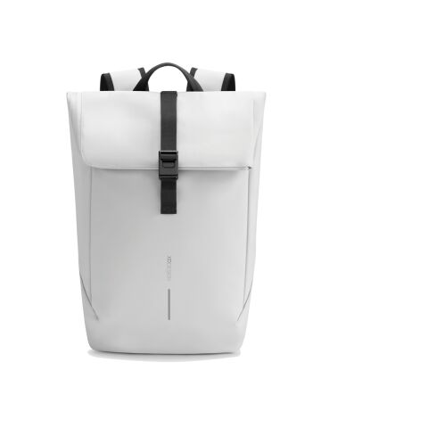 Mochila urbana resistente al agua con solapa gris-negro | sin montaje de publicidad | no disponible | no disponible