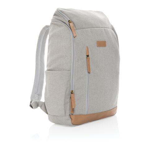 Mochila para ordenador portátil de 15&quot; Impact AWARE™ 16 oz gris | sin montaje de publicidad | no disponible | no disponible | no disponible