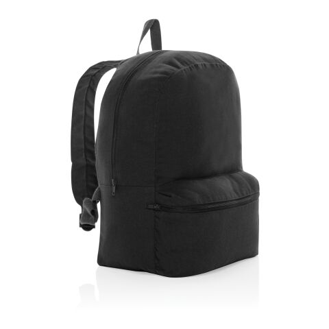 Mochila de lona Impact Aware™ de 285 g/m² sin teñir negro | sin montaje de publicidad | no disponible | no disponible | no disponible
