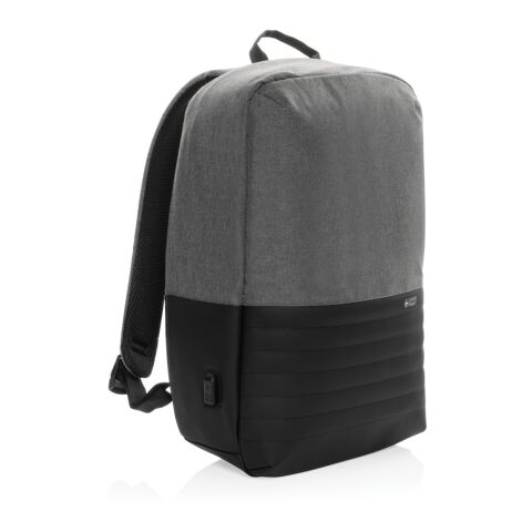 Mochila antirrobo para portátil 15&#039; Swiss Peak AWARE™ RFID gris | sin montaje de publicidad | no disponible | no disponible