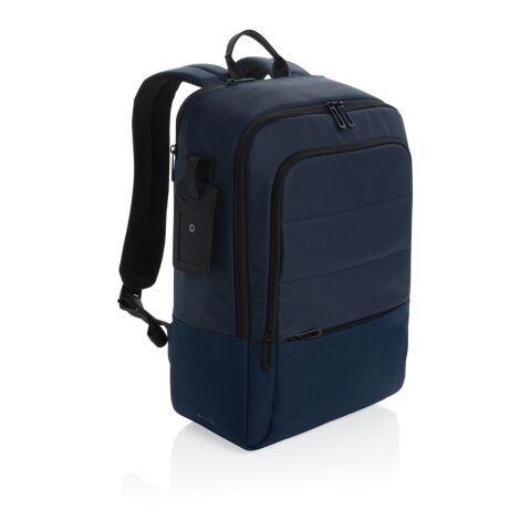 "Mochila ordenador Armond AWARE™ RPET de 15,6""" azul marino | sin montaje de publicidad | no disponible | no disponible