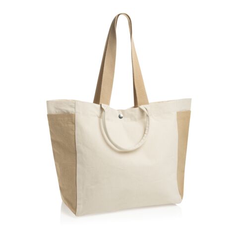 Bolsa de compra BEAU AWARE™ de lona reciclada 400 g/m² blanco