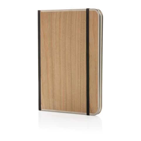 Cuaderno de lujo Treeline A5 con tapa de madera marron | sin montaje de publicidad | no disponible | no disponible