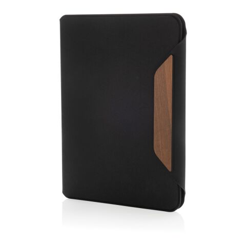 Portafolio A4 Teri Aware™ RPET y nogal negro | sin montaje de publicidad | no disponible | no disponible