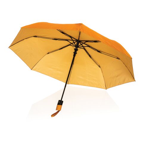 Miniparaguas apertura automática Impact AWARE™ 190T de 21&quot; Reloj De Sol Naranja | sin montaje de publicidad | no disponible | no disponible