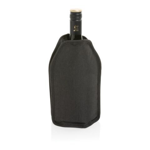 Funda para enfriador Vino AWARE™ RPET negro | sin montaje de publicidad | no disponible | no disponible