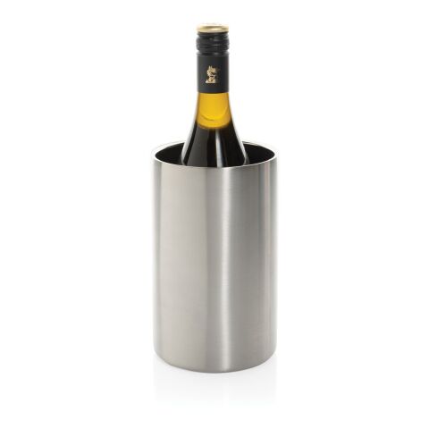 Cubo Vino de acero inoxidable reciclado certificado plata | sin montaje de publicidad | no disponible | no disponible