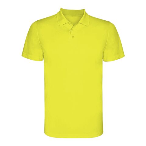 Polo deportivo de manga corta para hombre &quot;Monzha&quot; Estándar | Fluor Yellow | roly-2XL | sin montaje de publicidad | no disponible | no disponible | no disponible