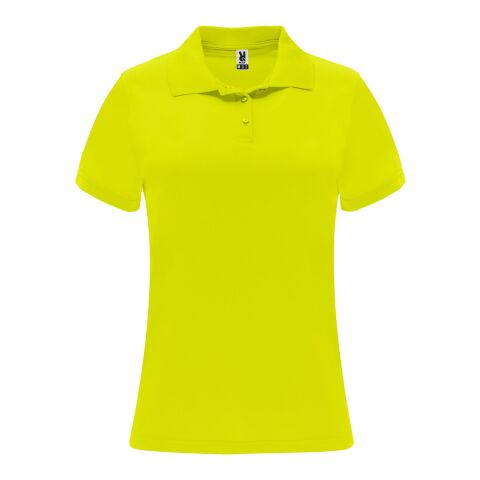 Polo deportivo de manga corta para mujer &quot;Monzha&quot; Estándar | Fluor Yellow | roly-L | sin montaje de publicidad | no disponible | no disponible | no disponible