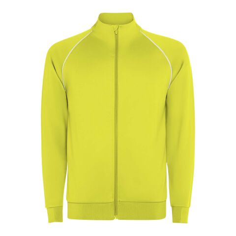 Sudadera de hombre Valier con cremallera completa Fluor Yellow | S