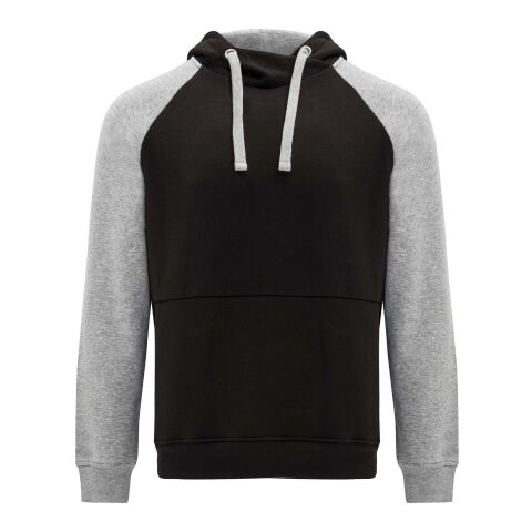 Sudadera con capucha bicolor unisex &quot;Badet&quot; Estándar | Negro intenso-Gris Mezcla | M | sin montaje de publicidad | no disponible | no disponible | no disponible