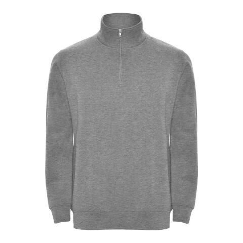 Sudadera con media cremallera "Aneto" Gris Mezcla | XS
