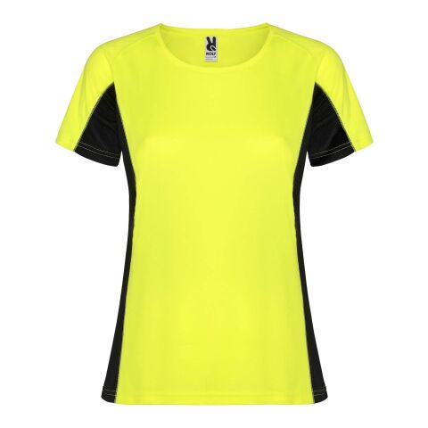 Camiseta deportiva de manga corta para mujer &quot;Shanghai&quot; Estándar | Fluor Yellow-Negro intenso | roly-L | sin montaje de publicidad | no disponible | no disponible | no disponible