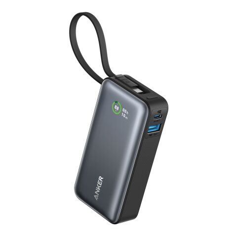 Batería externa Anker Nano 30W con cable USB-C integrado negro