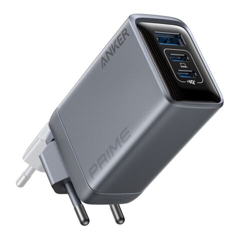 Cargador Anker Prime 100W, 3 puertos y GaN gris