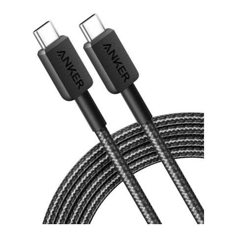 Cable USB-C a USB-C Anker de 1,8 metros y 60W gris-negro | sin montaje de publicidad