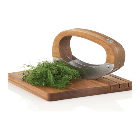 Cuchillo para picar AdHoc RoccaVerde con tabla de cortar marron | sin montaje de publicidad | no disponible | no disponible