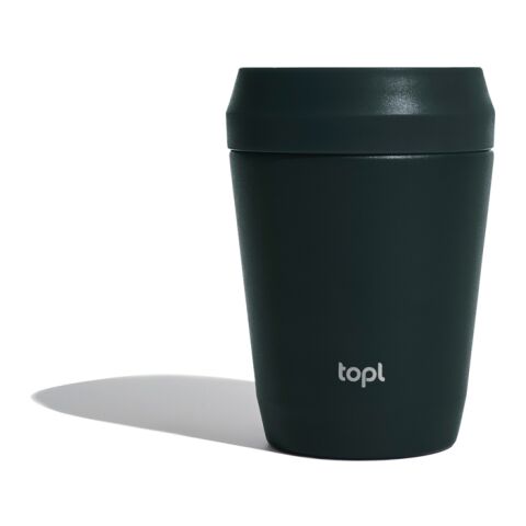 Taza Topl To Go de acero reciclado con tapa patentada 360 gris | sin montaje de publicidad | no disponible | no disponible