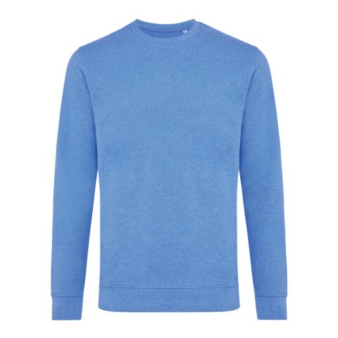 Jersey Iqoniq Denali algodón reciclado sin teñir azul jaspeado | XL | sin montaje de publicidad | no disponible | no disponible | no disponible