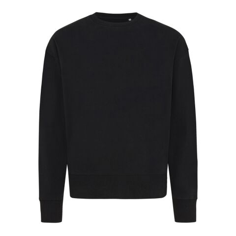Jersey Iqoniq Kruger con cuello redondo algodón reciclado negro | XXXL | sin montaje de publicidad | no disponible | no disponible | no disponible