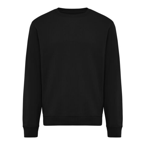 Sudadera de cuello redondo de algodón reciclado Torla IQONIQ negro | XS