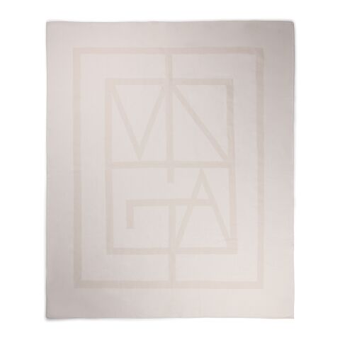 Manta Monogram VINGA GRS blanquecino | sin montaje de publicidad | no disponible | no disponible | no disponible