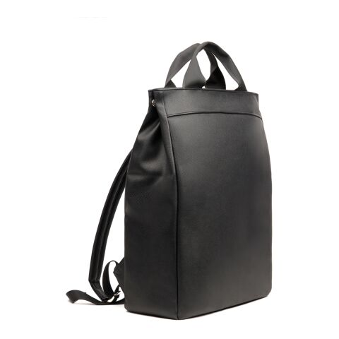 Mochila VINGA Bermond PU reciclado RCS negro | sin montaje de publicidad | no disponible | no disponible